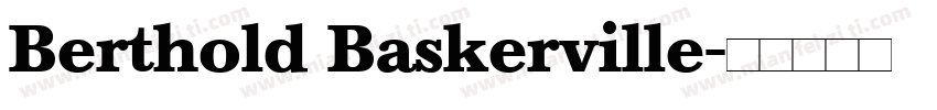 Berthold Baskerville字体转换